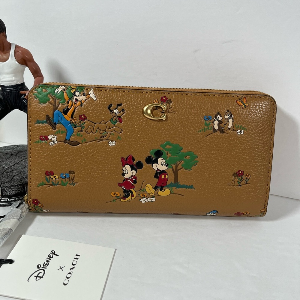 Coach Disney X Coach Essential Accordion Zip Wallet
With Mickey Mouse And Friend